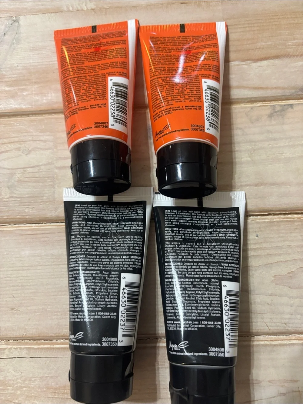 Sexy Hair I Want Strength Shampoo & Conditioner Set - lot of 4 (41)